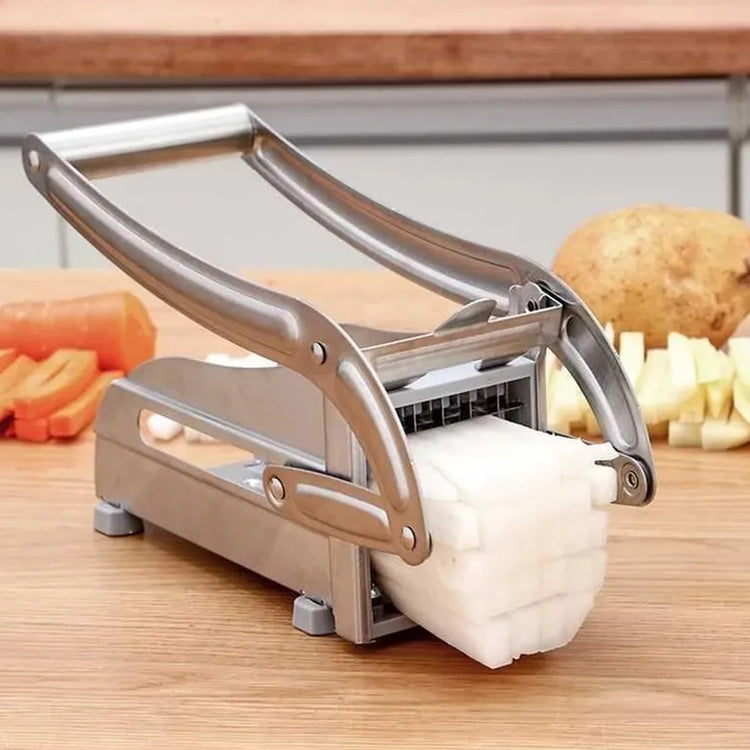Stainless Steel French Fry Maker Vegetable Cutter with 2 Blades_13
