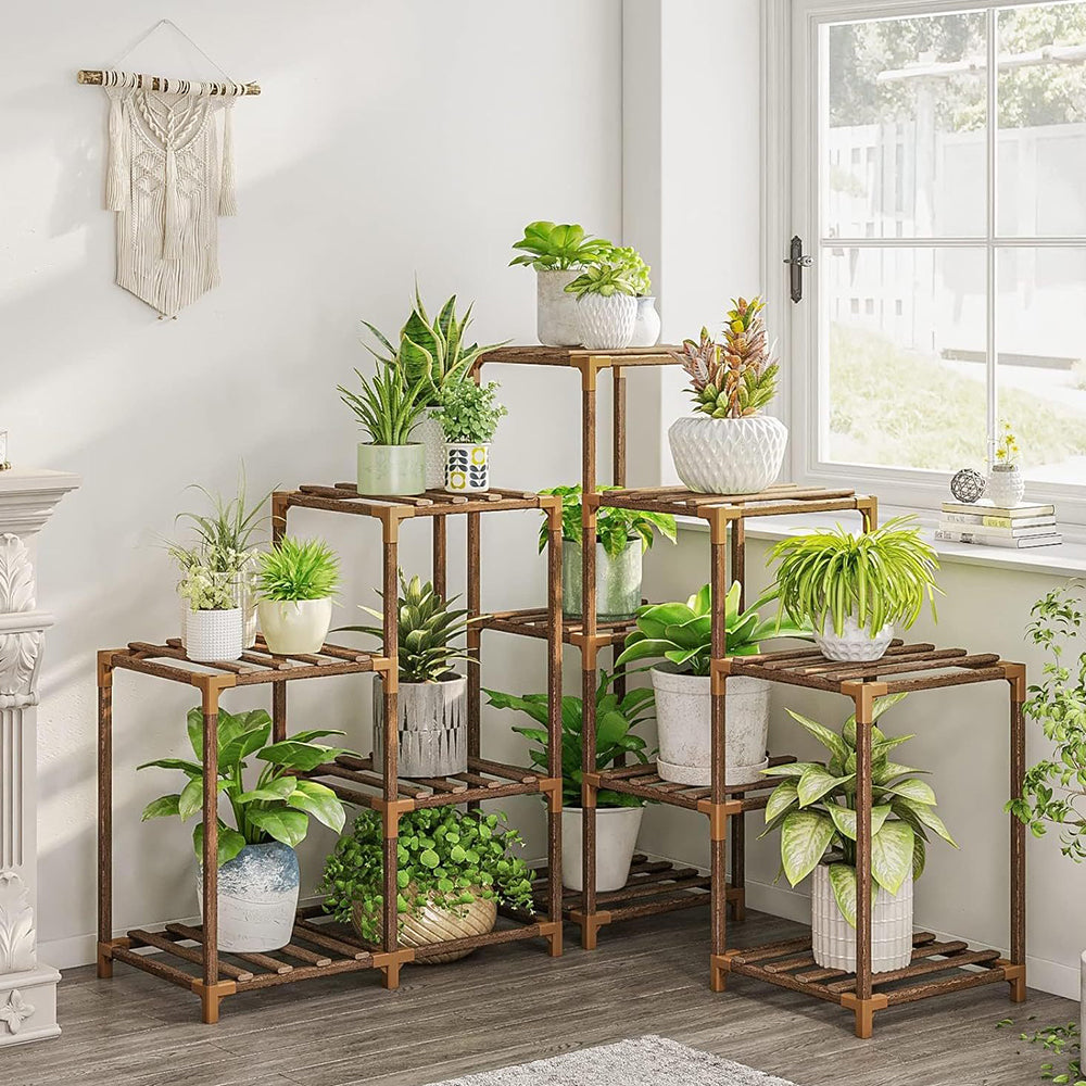 GREENHAVEN Multi-layer Wooden Plant Stand_10
