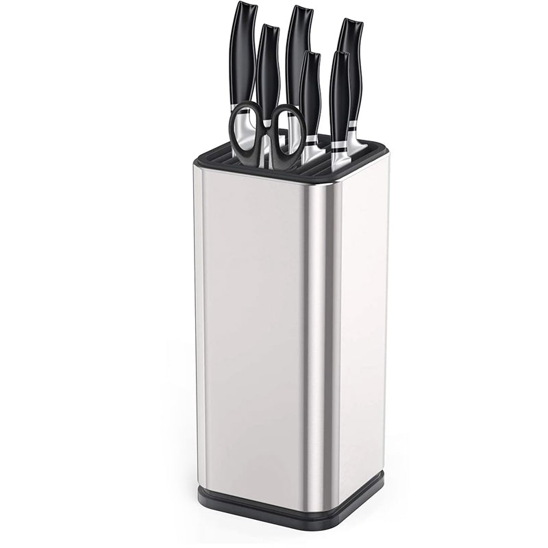 Universal Knife Block Kitchen Stainless Steel Knives Storage Stand_0