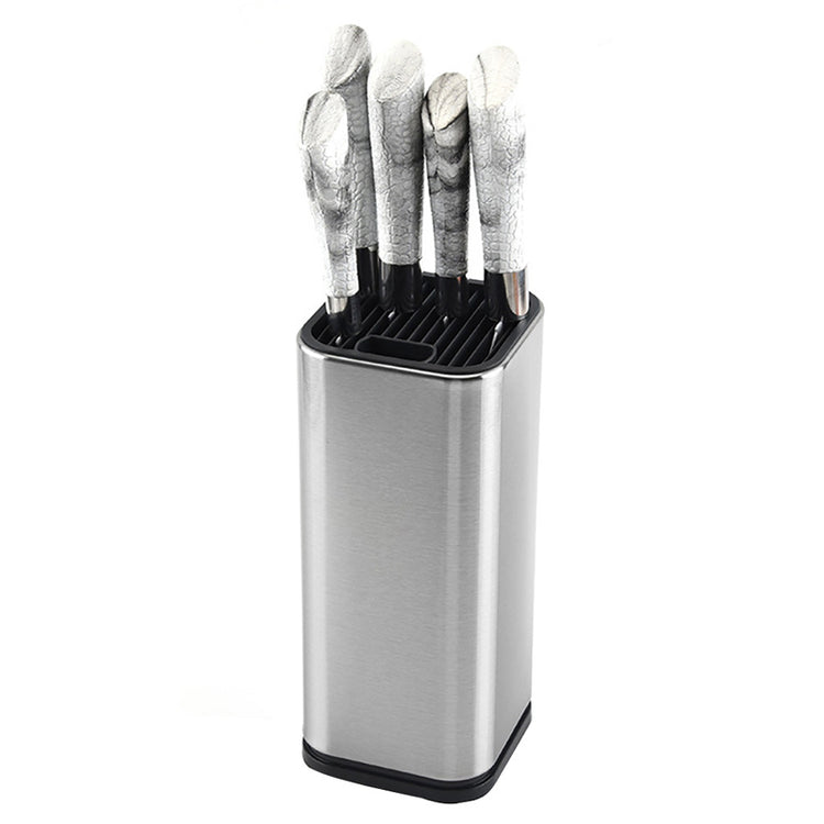 Universal Knife Block Kitchen Stainless Steel Knives Storage Stand_1