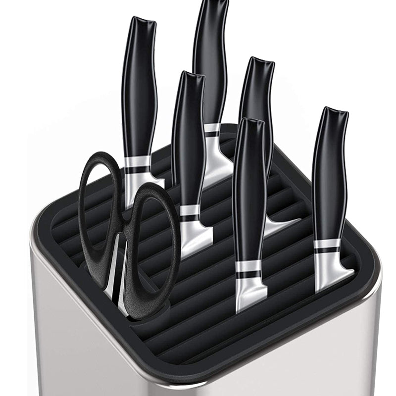 Universal Knife Block Kitchen Stainless Steel Knives Storage Stand_2