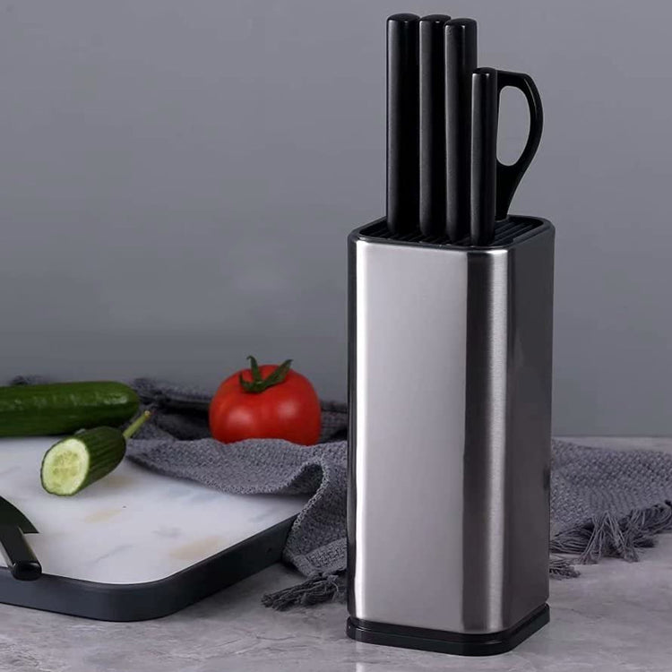 Universal Knife Block Kitchen Stainless Steel Knives Storage Stand_4