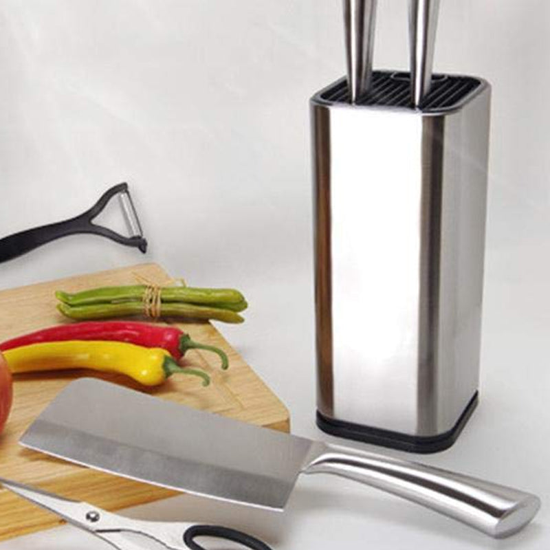 Universal Knife Block Kitchen Stainless Steel Knives Storage Stand_6