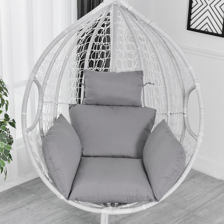 Hanging Egg Chair Soft Cotton Replacement Cushion for Swing Wicker Chair_10