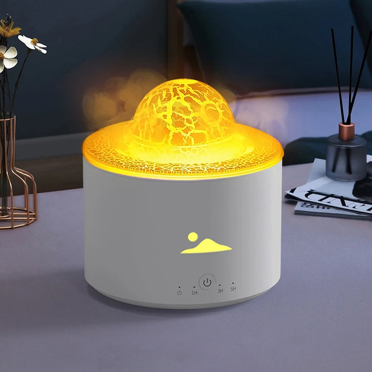 Simulation Flame Essential Oil Diffuser Tabletop Lamp Humidifier - USB Plugged in_8