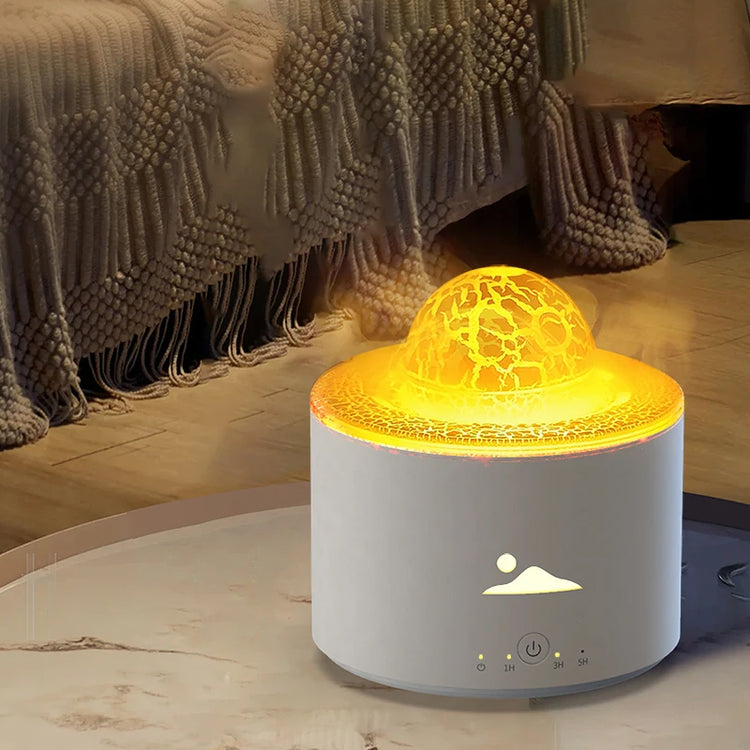 Simulation Flame Essential Oil Diffuser Tabletop Lamp Humidifier - USB Plugged in_9