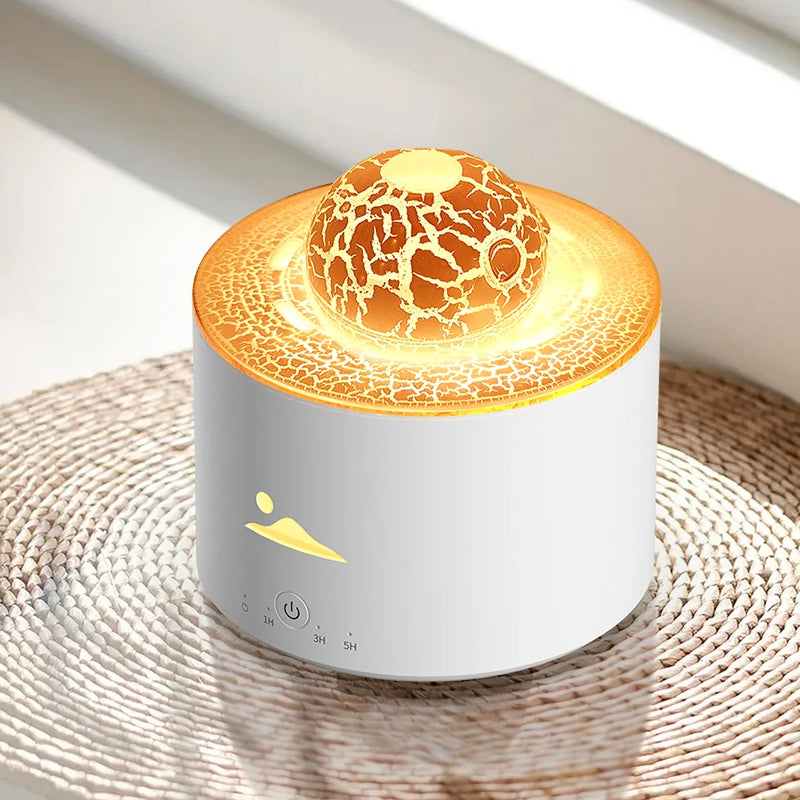Simulation Flame Essential Oil Diffuser Tabletop Lamp Humidifier - USB Plugged in_0