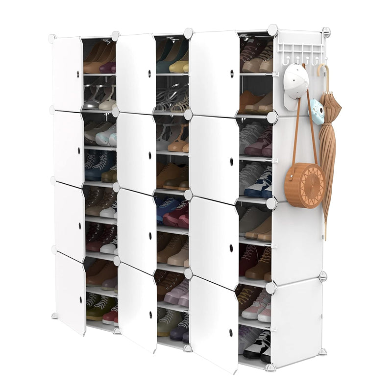 Stackable Free Standing Shoe Organizer Storage Box DIY Shoe Rack_3