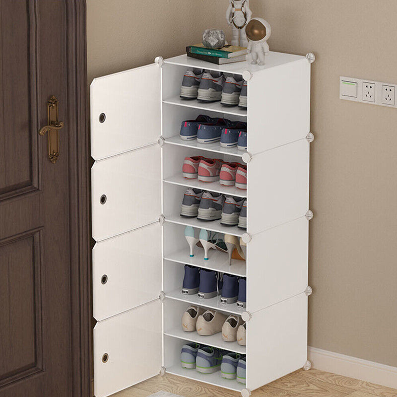 Stackable Free Standing Shoe Organizer Storage Box DIY Shoe Rack_5