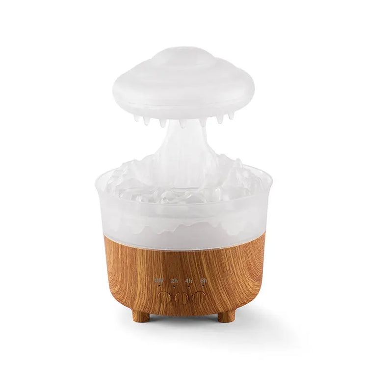 Raindrops Aroma Diffuser - KirksBox™ Humidifier Wood Grain White / American Standard