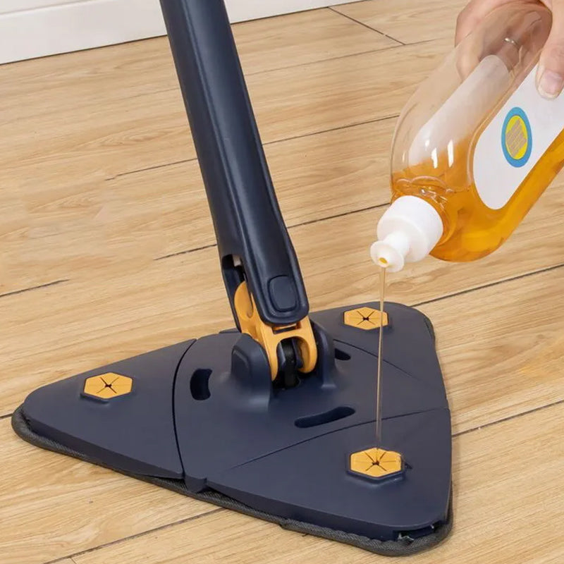 360° Rotating Adjustable Triangle Multifunctional Microfiber Cleaning Mop_12