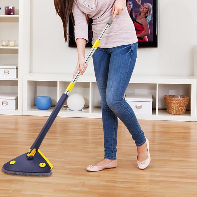 360° Rotating Adjustable Triangle Multifunctional Microfiber Cleaning Mop_7