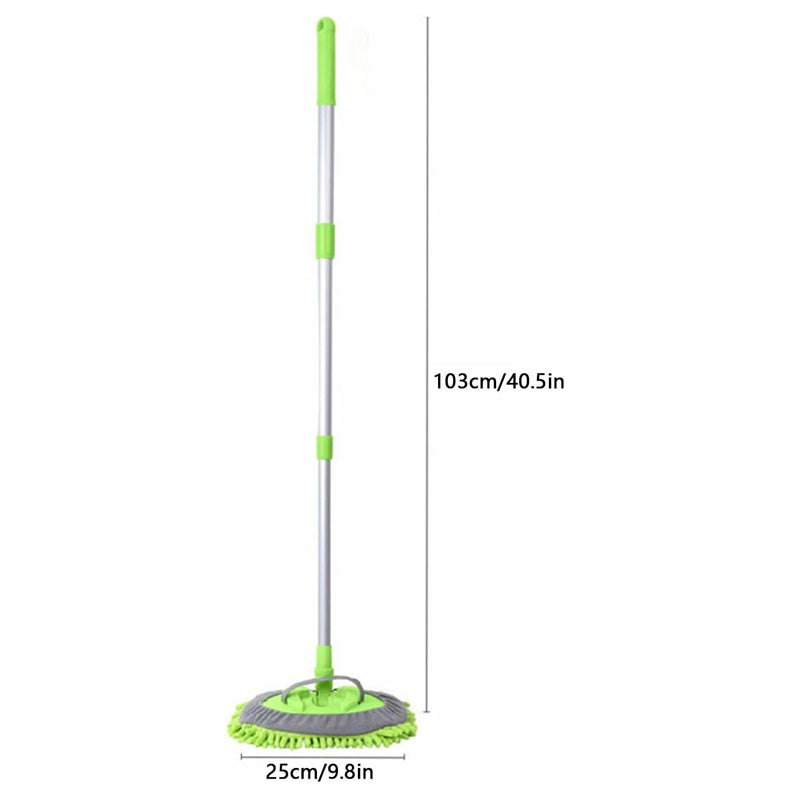 Three Sections Scratch-Free Aluminum Alloy Microfiber Car Washing Mop_1