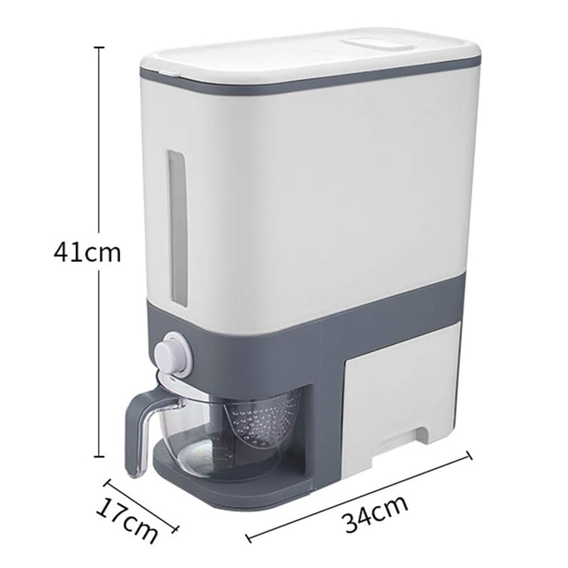 12KG Rice and Grain Dispenser Sealed and Airtight Standing Container_2