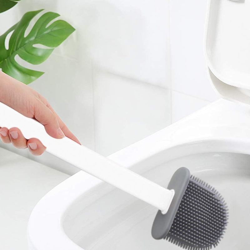 Wall Mounted Silicone Toilet Cleaning Brush with Removable Bottom_9