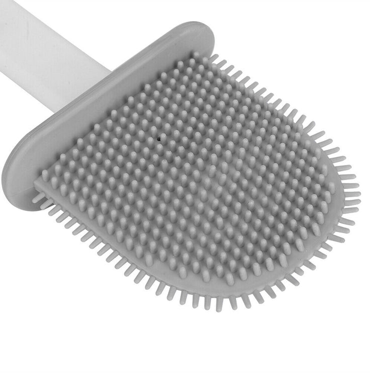 Wall Mounted Silicone Toilet Cleaning Brush with Removable Bottom_2