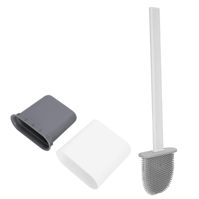 Wall Mounted Silicone Toilet Cleaning Brush with Removable Bottom_4