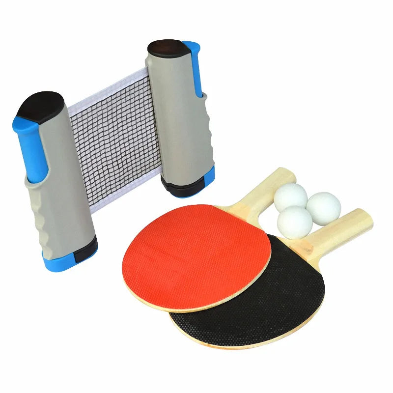 2-Player Table Tennis Play Set with Retractable Net with Balls and Paddles_2