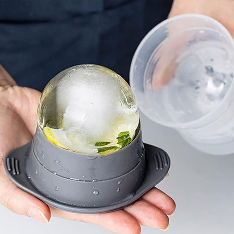 Pack of 2 Sphere Shape Ice Molds Quick Release  Ice Ball Maker for Cocktail_11