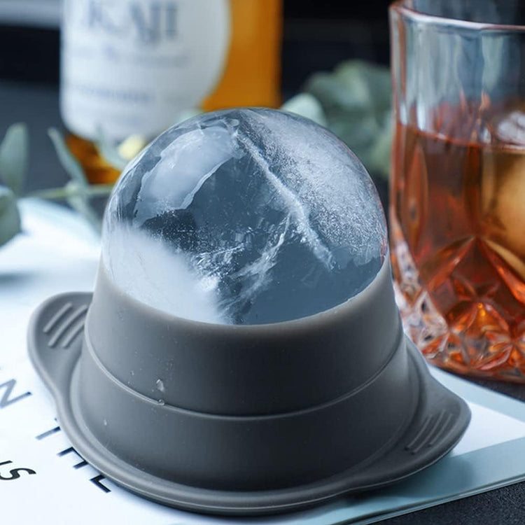 Pack of 2 Sphere Shape Ice Molds Quick Release  Ice Ball Maker for Cocktail_8