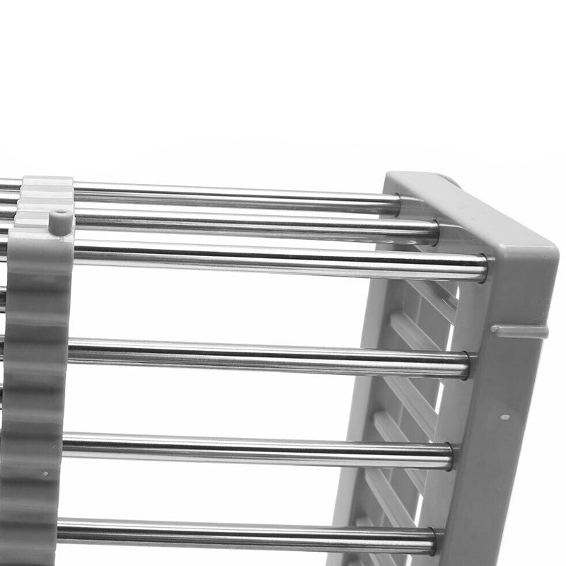 Expandable Dish Drying Rack Telescopic Retractable Over the Sink Strainer_4