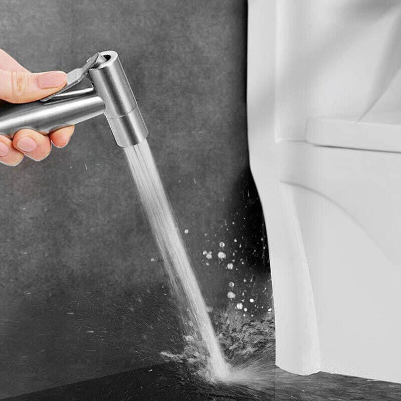 Stainless Steel Handheld Douche Bidet Toilet Sprayer Bathroom Accessory_4