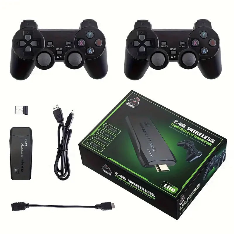 4K HD Plug and Play Retro Gaming Console with Controllers and Built-in Games_1