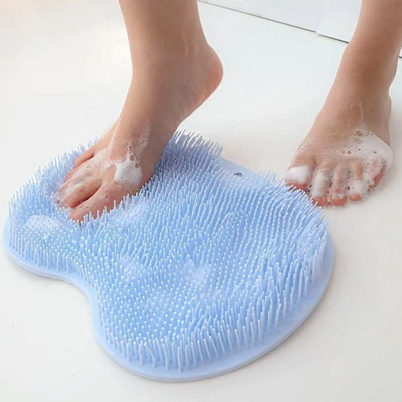 Bath Shower Exfoliating Silicone Massager Cleaning Mat_5