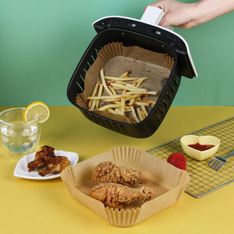 50pcs Air Fryer Disposable Non-Stick Pan Parchment Baking Paper Liner - Available in Round and Square_14