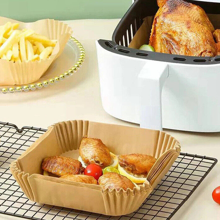 50pcs Air Fryer Disposable Non-Stick Pan Parchment Baking Paper Liner - Available in Round and Square_15