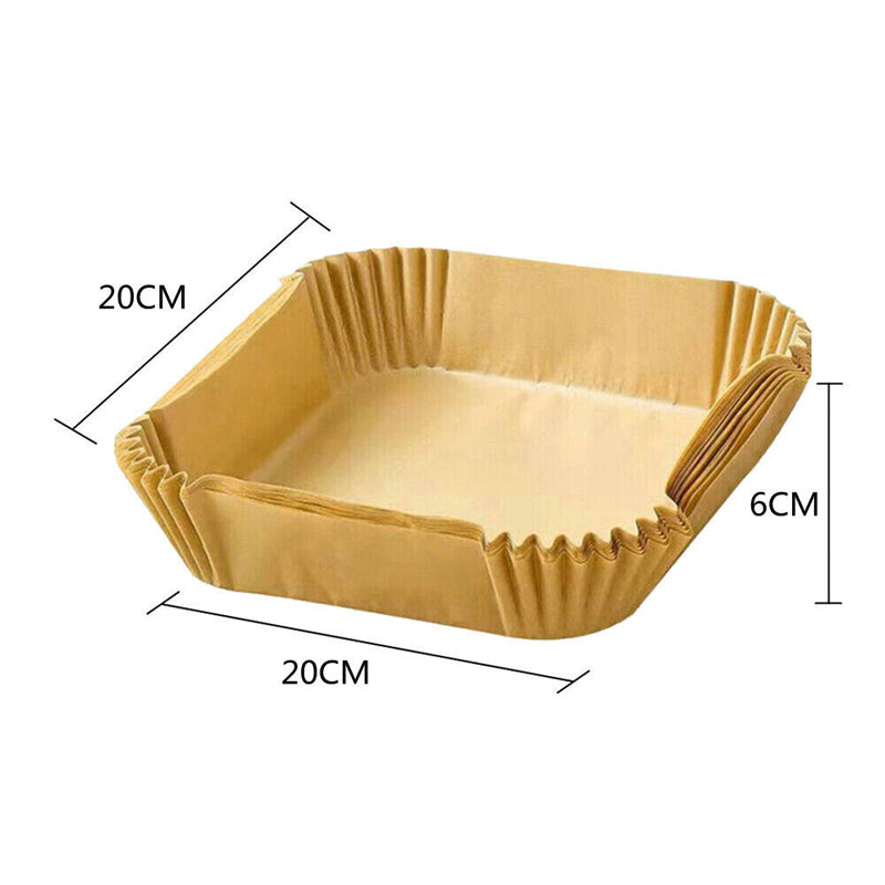 50pcs Air Fryer Disposable Non-Stick Pan Parchment Baking Paper Liner - Available in Round and Square_22