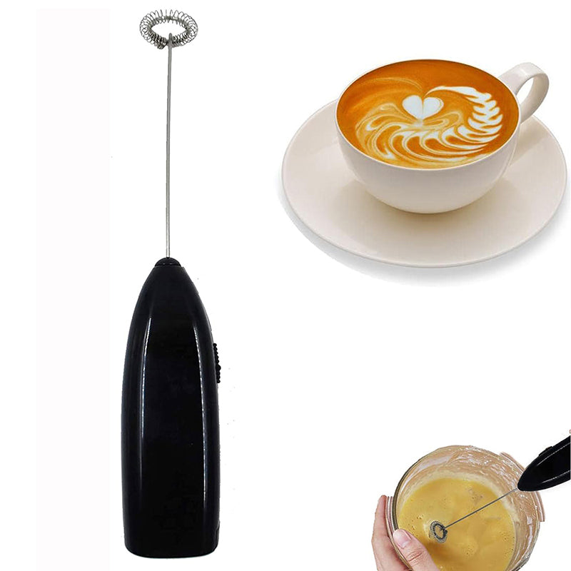 Electric Mini Foamer Milk Frother Egg Beater and Stirrer Kitchen Tool - Battery Powered_0