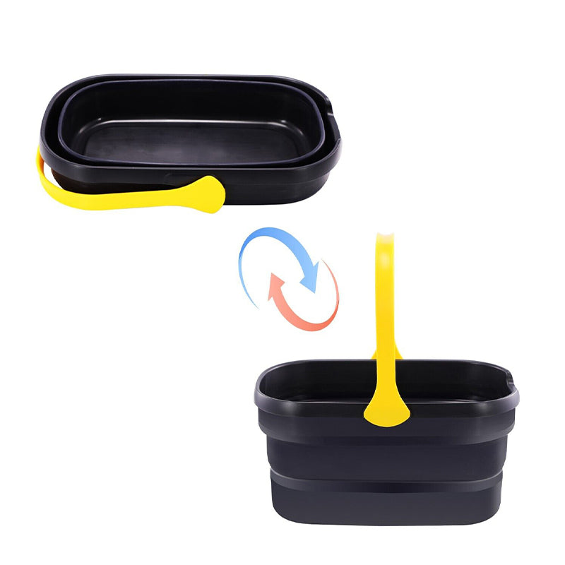 Collapsible Plastic Mop Washing Bucket Fit Sponge Mop Flat Mop Cotton Mop_5