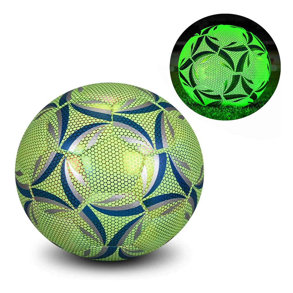 Luminous Reflective Soccer Ball for Night Training Glow Football for Students_4
