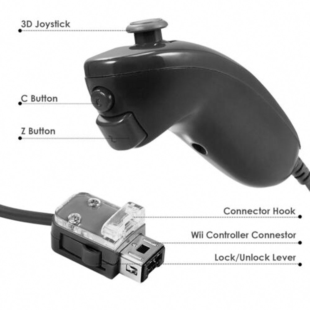 Wireless Remote Controller and Nunchuck for Nintendo Wii/Wii U Video Game Gamepads Motion Plus_7