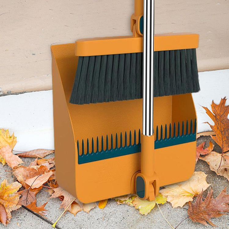 Convenient Magic Folding Broom and Dustpan Set for Easy Household Cleaning_0