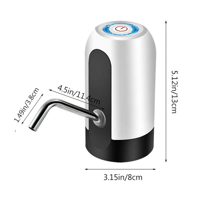 Electric Water Dispenser Pump for 5 Gallon Bottles - USB Rechargeable_8