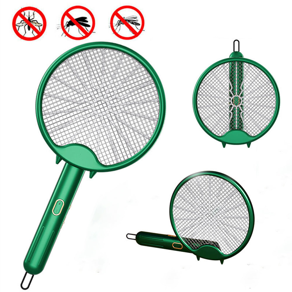 USB Rechargeable 3000V Foldable Mosquito Racket_4