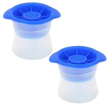 Pack of 2 Sphere-Shaped Quick Release Ice Ball Maker